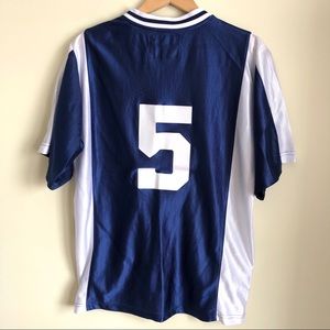 3/$30💚Admiral navy blue soccer jersey size small mens womens unisex
